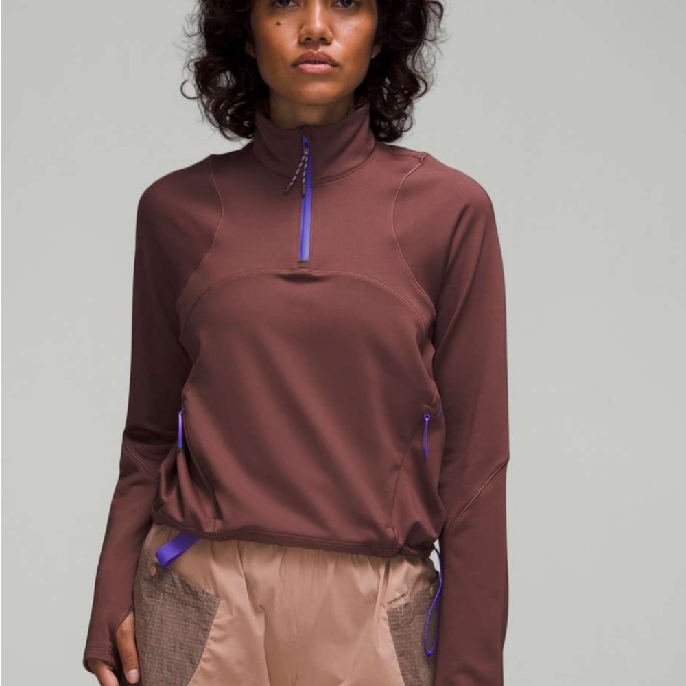 Lululemon‎ Tech Fleece Hiking 1/4 Zip Pullover. Women's Size 6